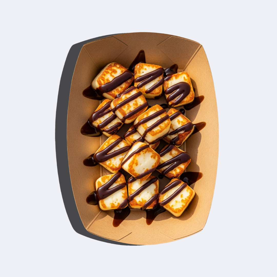 Halloumi bites chocolate