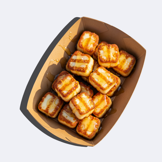 Halloumi bites Honey
