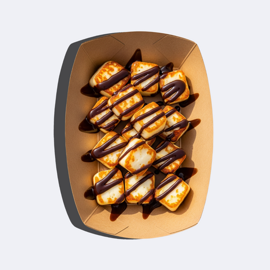 Halloumi bites chocolate