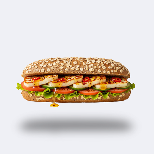 Honey Halloumi sandwich