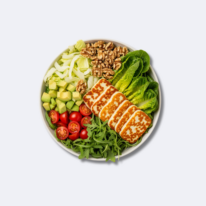 Halloumi & Avocado salad